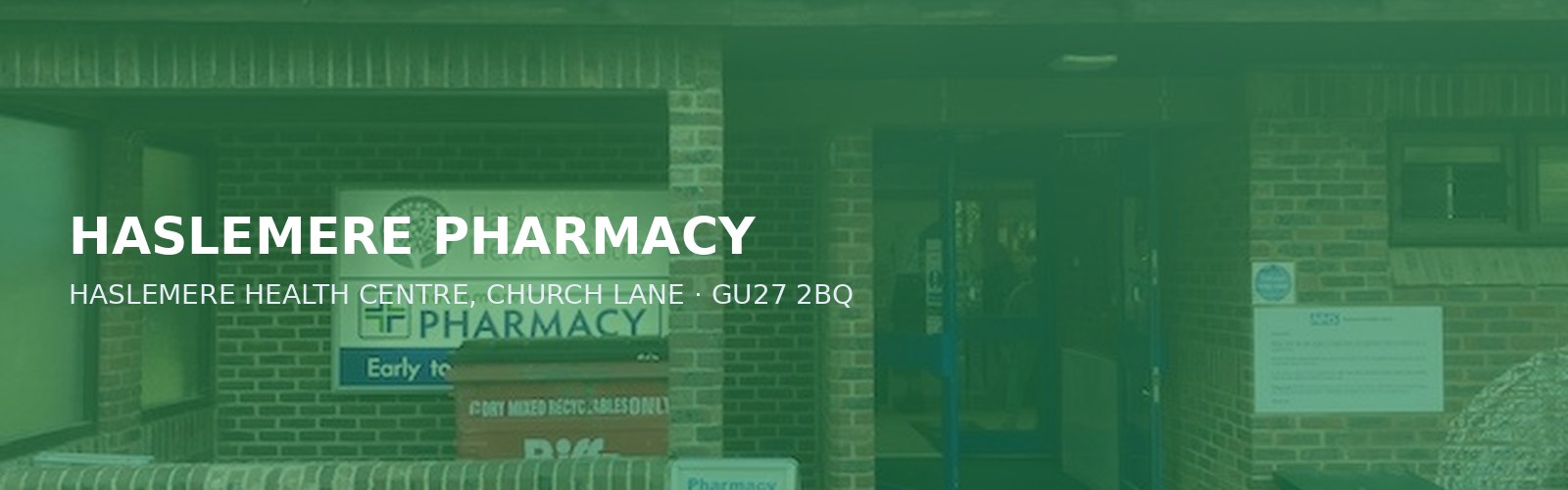 HASLEMERE PHARMACY