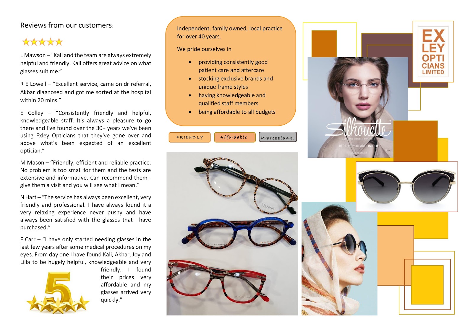 JOHN EXLEY OPTICIAN LTD