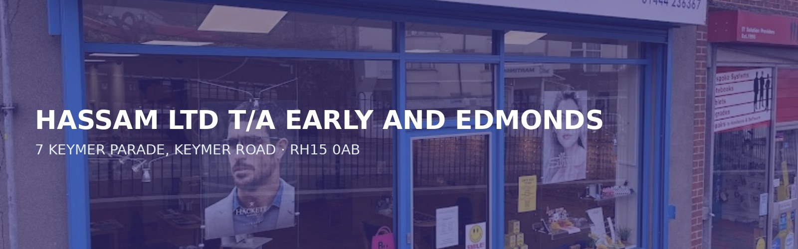 HASSAM LTD T/A EARLY AND EDMONDS