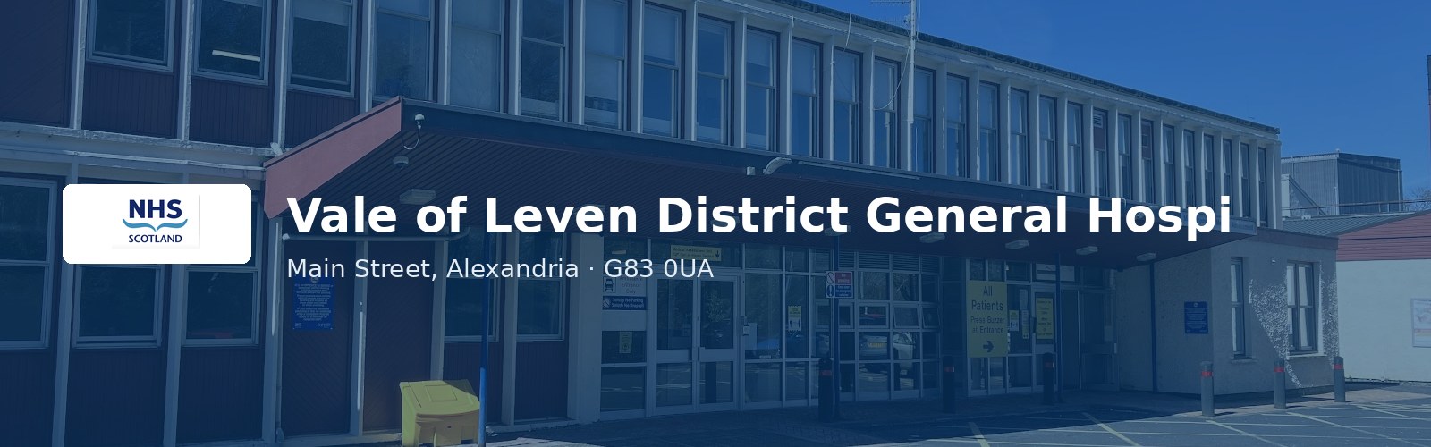 Vale of Leven District General Hospital (Minor Injuries Unit)